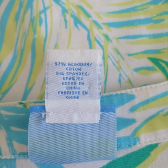 Lara Lane Womens Tropical Pattern 3/4 Sleeve Snap Button Shacket Jacket Size 16 - Picture 6 of 6